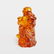 Carved Golden Amber God of Longevity with Children - 4