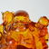 Carved Golden Amber God of Longevity with Children - 7