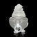 Crystal Tripod Censer with Carved Dragon and Loose Ring - 2