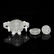 Crystal Tripod Censer with Carved Dragon and Loose Ring - 7