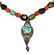 Tibetan Coral and Turquoise Necklace with Silver gau
