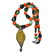 Tibetan Coral and Turquoise Necklace with Silver gau - 3