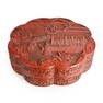 Qing, A Large Carved Scholarsâ€™ Cinnabar Lacquer Octagonal Box and Cover