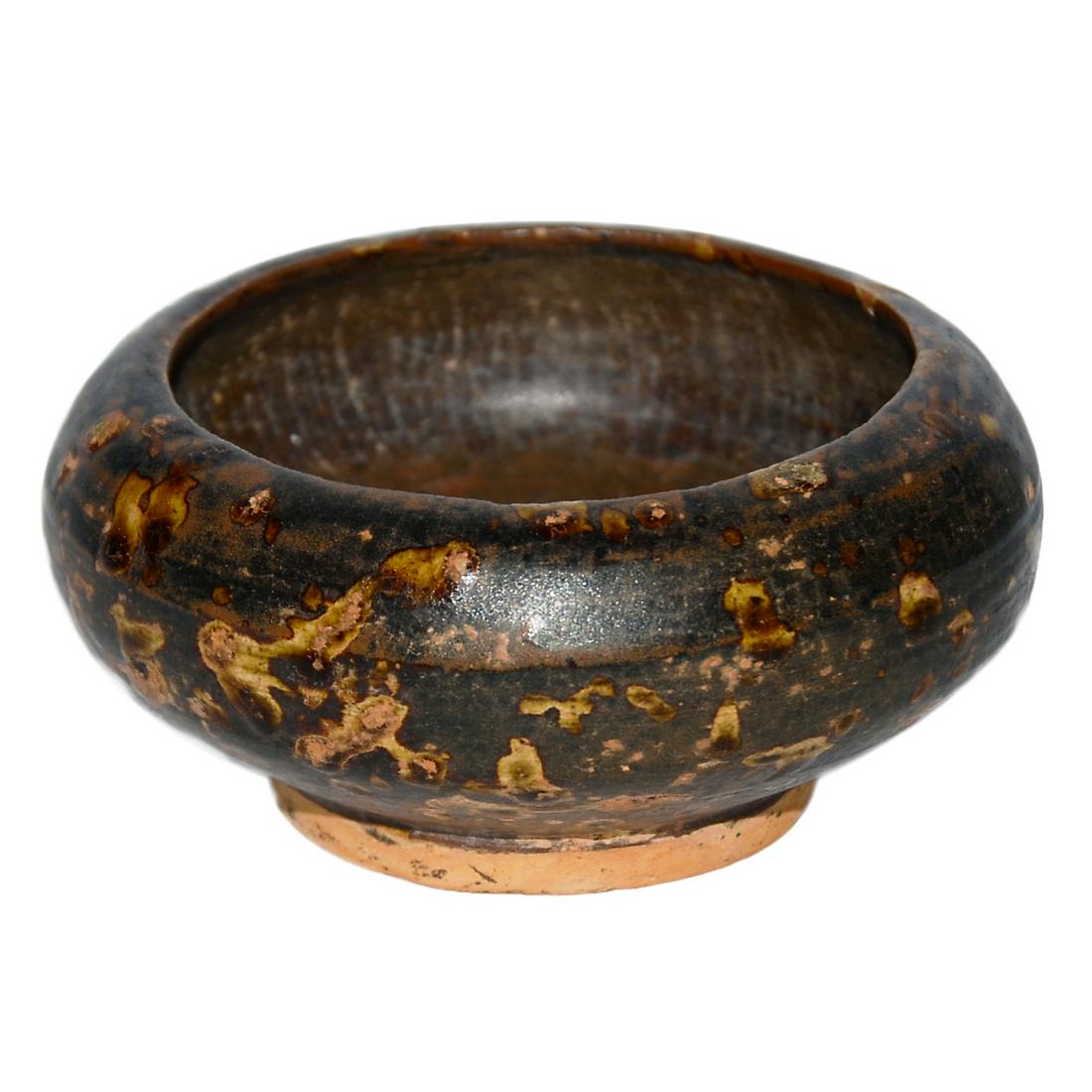 Song Dynasty, A Jizhou Tortoiseshell Glazed Washer (1 of 3)