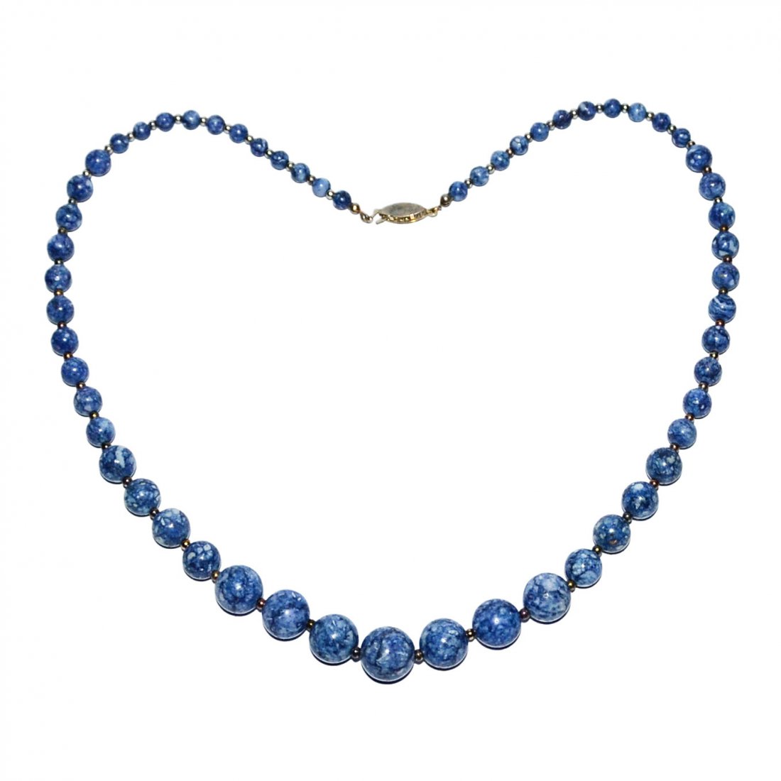 A Lapis Lazuli Bead Necklace (1 of 4)