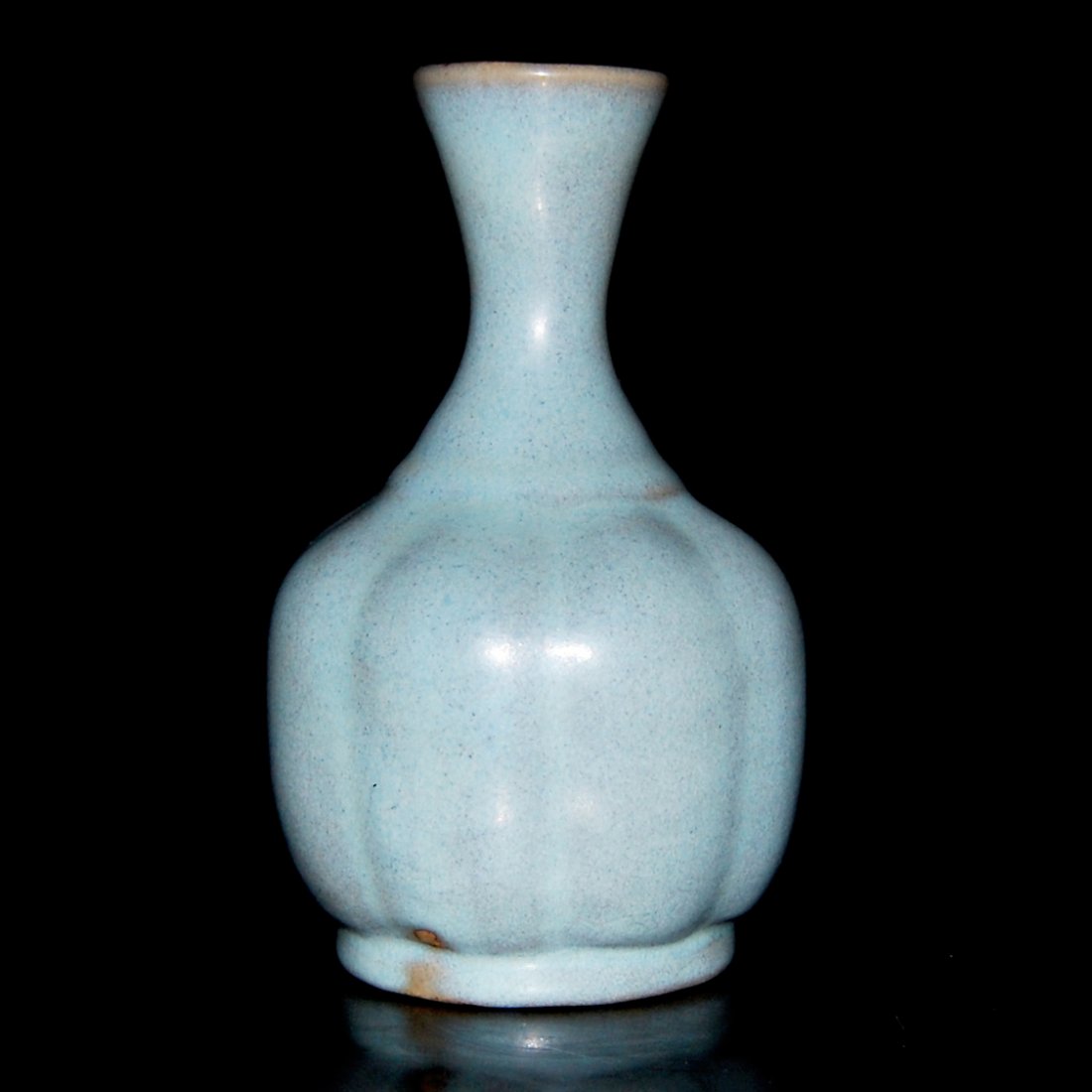 Song Dynasty, Celadon-Glazed Melon Shaped Globular (1 of 3)