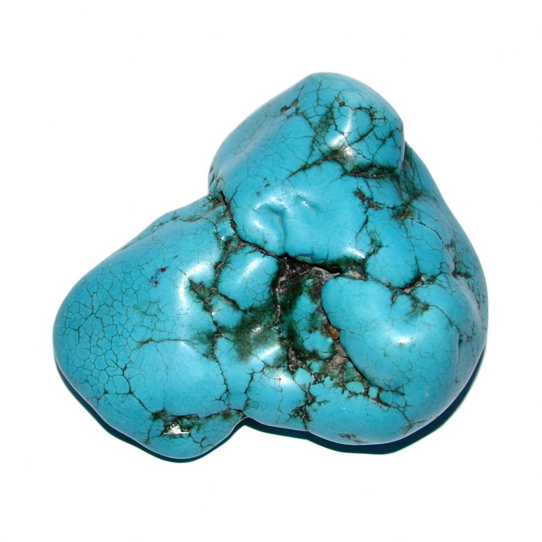 A Natural Turquoise Stone in Deep Turquoise Blue Color (1 of 4)