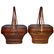 Qing, A Pair of Gilt Painted Bamboo Weaved Basket with