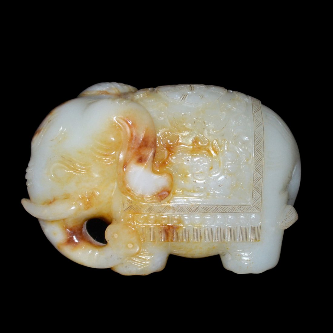 Ming, A Well Carved Jade Elephant (1 of 10)