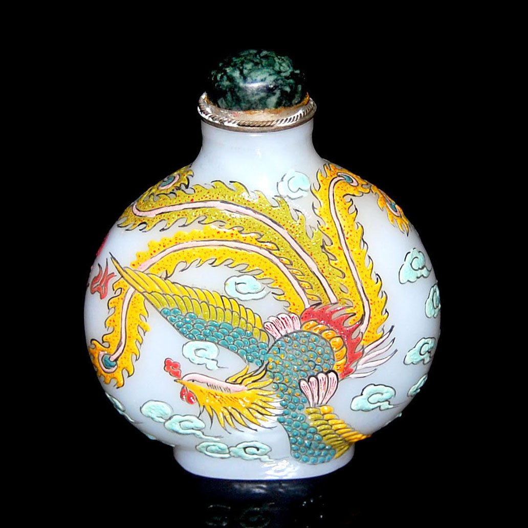 Multi-color Overlay Flask Snuff Bottle (1 of 7)