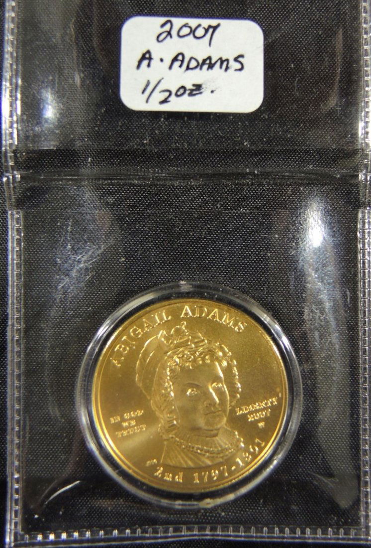 2007 W  * Abigail Adams Gold Coin (1 of 2)