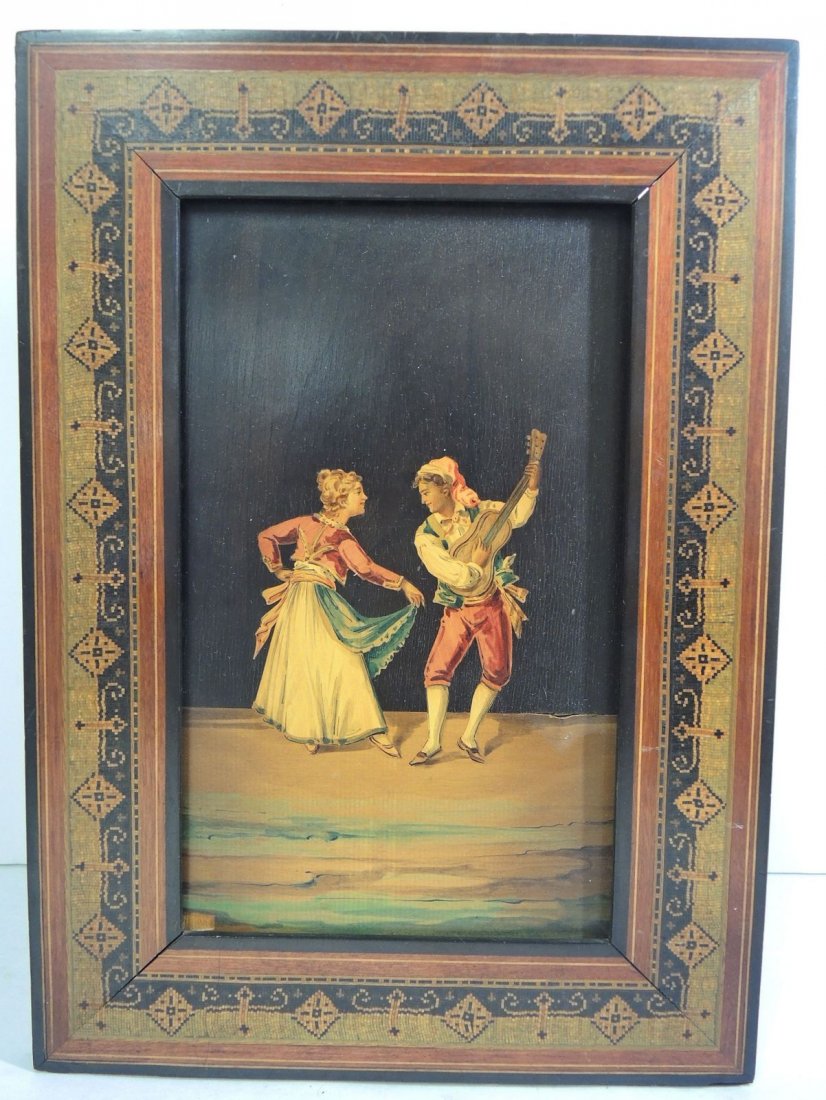 English Tunbridge Micro mosaic Inlaid Wood Frame (1 of 7)