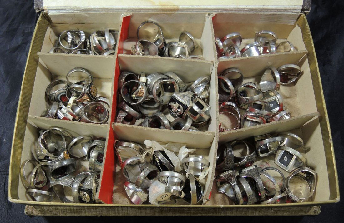 Men's Military Signet Rings From WWII Era (1 of 4)