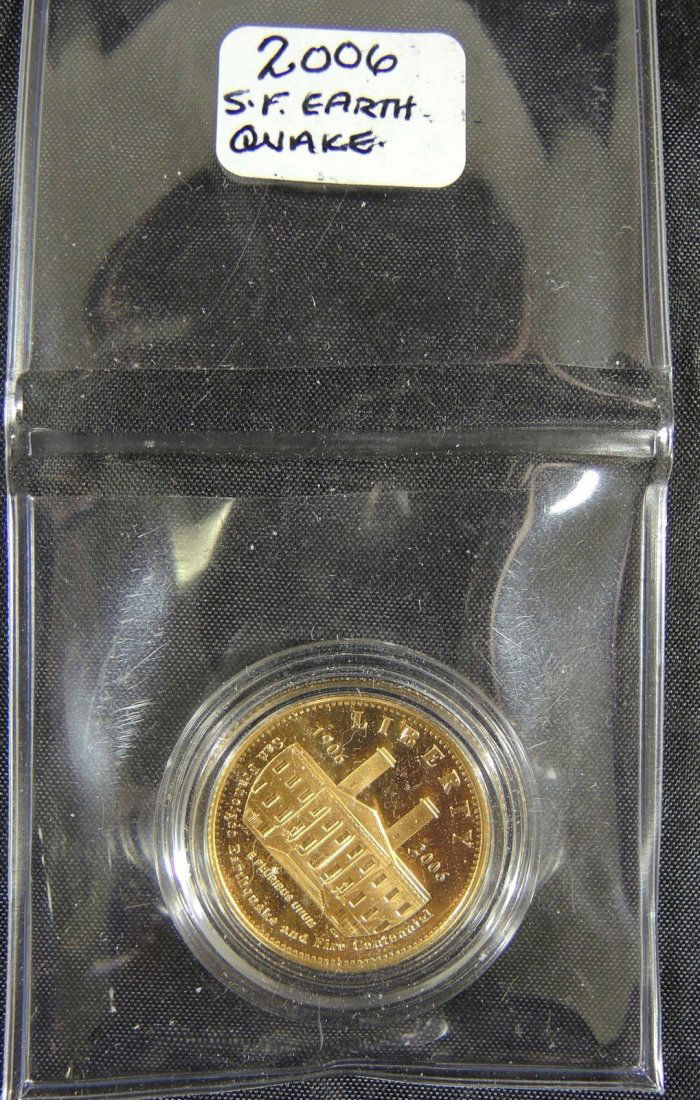 2006 San Francisco Earthequake $5 Gold Coin (1 of 1)