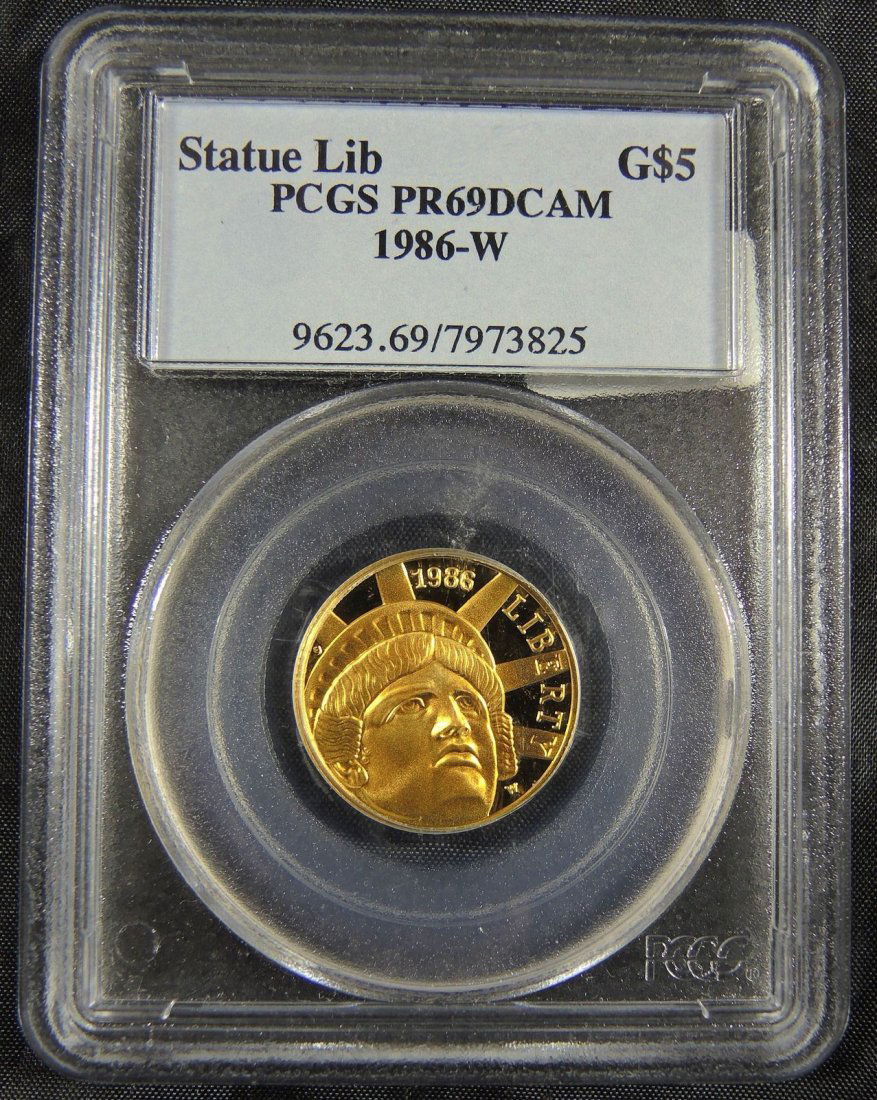 1986 W $5 Gold Coin Statue of Liberty (1 of 1)