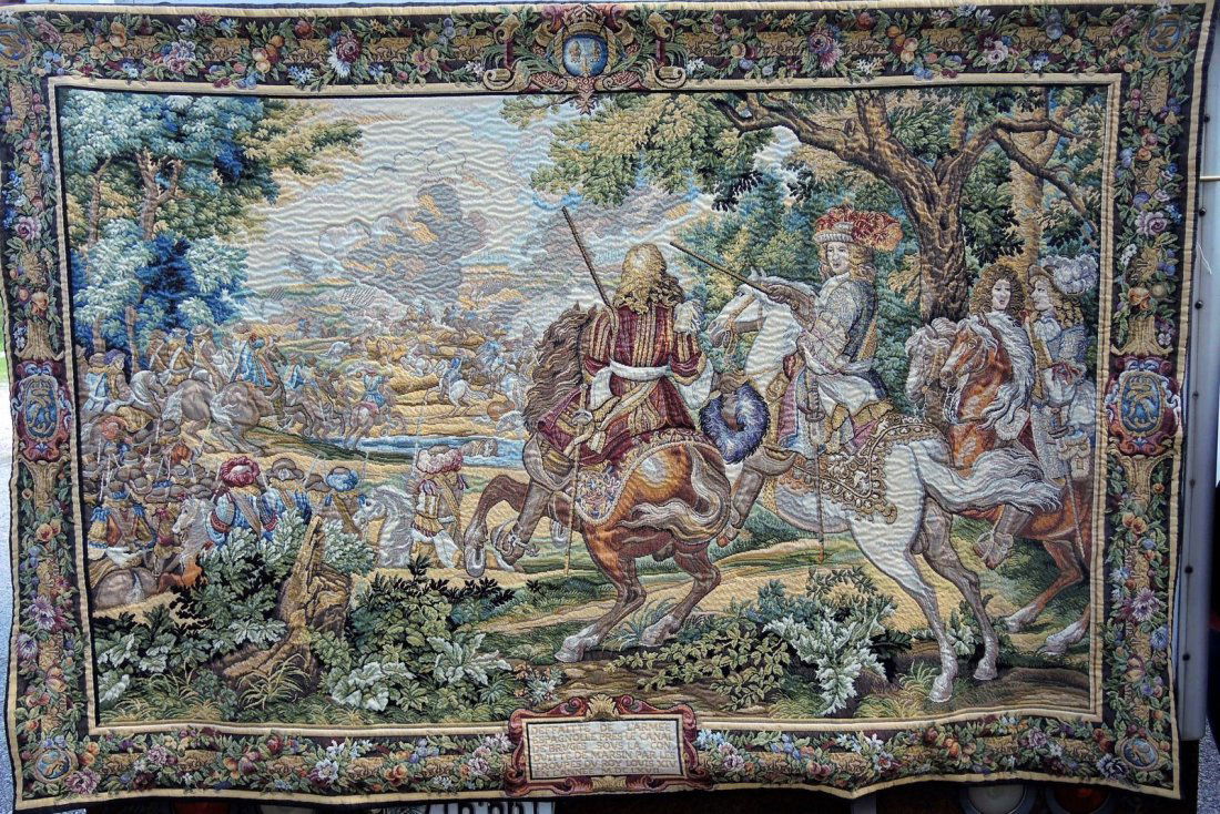 Expensive Flemish Tapestry Entitled Battle of Bruges (1 of 4)