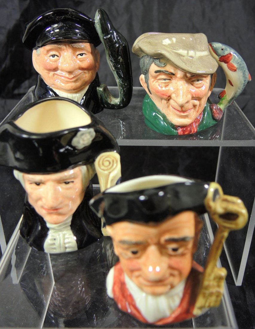 Four Miniature Royal Doulton Character Jugs (1 of 3)