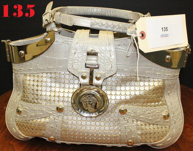 Versace Handbag: Versace sahara/oro hand bag