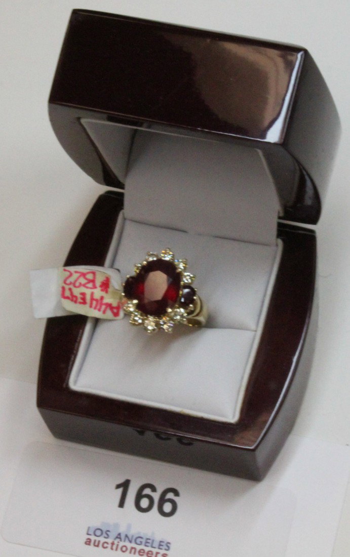 Ruby and Diamond Set Ring
