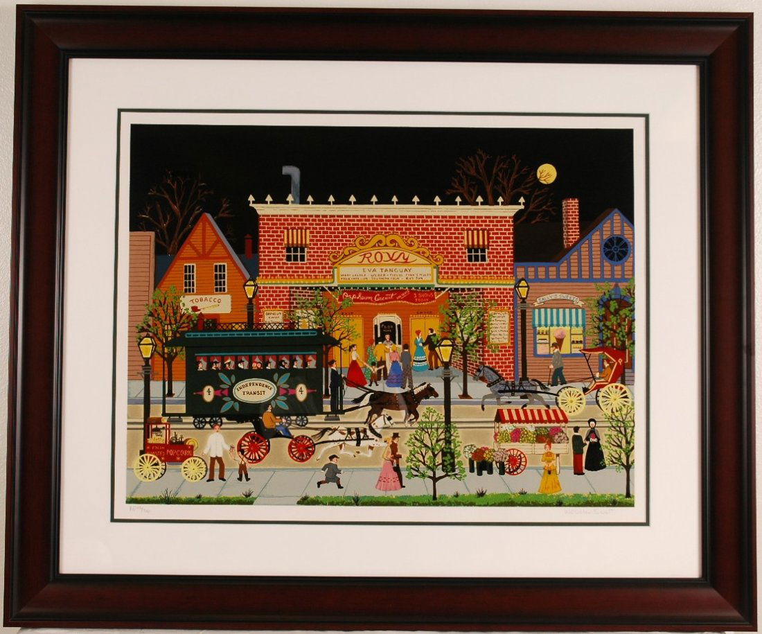 Jane Wooster Scott Signed and Numbered: Large limited edition serigraph hand signed and numbered in pencil very nicely framed and double matted. AP 28/30