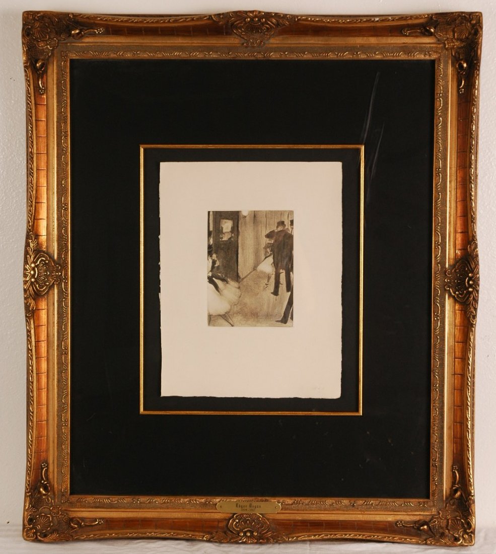 Edgar Degas, 1938 Limited Edition Monotype: Edgar Degas from La Famile Cardinal, Monotyoed on Vellin de Rives Paper, Edition limited to 325 Impressions, Publisher Auguste Blaizot et Fils, Paris. Year 1938 Size 24" x 28"