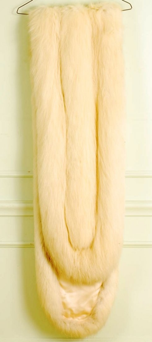 Vintage J.Rubin Inc Importers Beverly Hills Fur Shawl: Unknown origin of fur. This shawl was purchased at boutique in Beverley Hills and is lined with off white satin. Embroidered Patricia on inside.