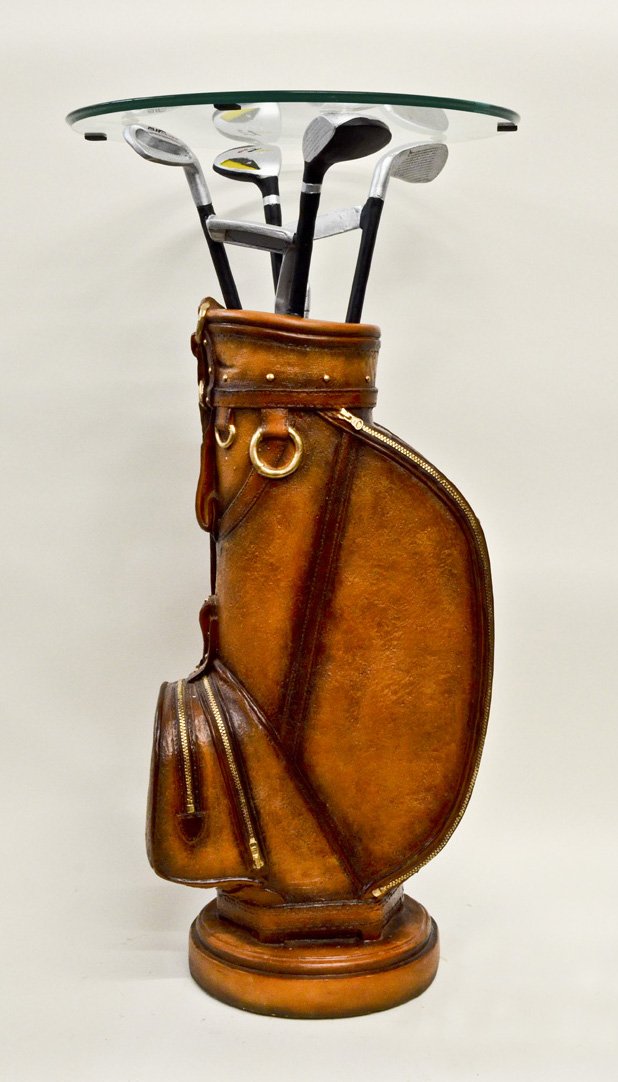 Golf Bag & Clubs Side Table 36"Tall