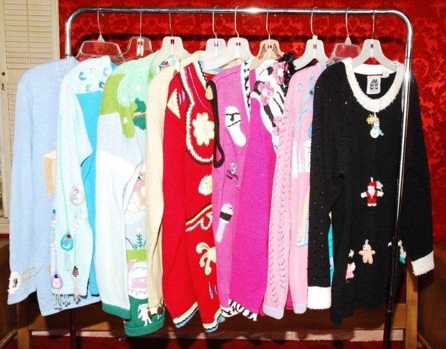 Storybook Knits Beaded, Embroidered Cardigans / 10: Collection of 10pcs Storybook Knits Beaded, Embroidered Cardigans / Sweaters. Cotton / Ramie blend, Exclusively for Home Shopping Network,. All new with tags. 4 are Size: "M" & 5 are Size "S" Conditio