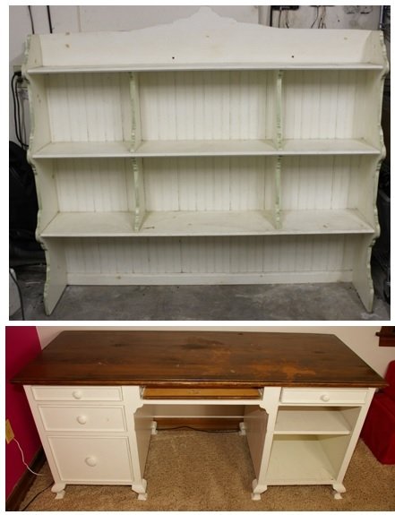 Youth White Desk & Hutch