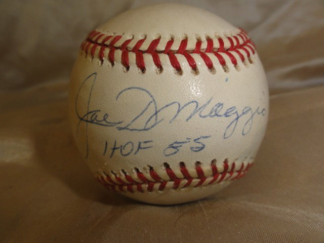 Joe DiMaggio Signed World Series Ball: Signed on a 1994 WS Ball.