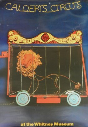 Alexander Calder Circus Whitney Museum Lithograph: Measuring: 32.5 x 23 inches