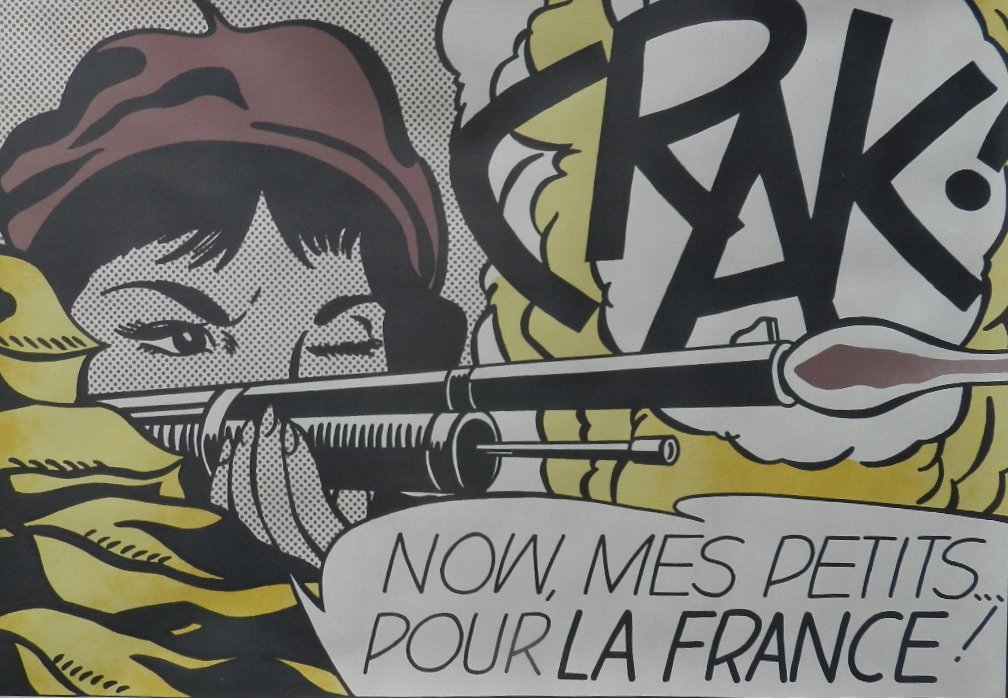 Roy Lichtenstein (1923-1997) CRACK: LEO CASTELLI EXHIBITION POSTER, offset lithograph, 21 x 28 1/4 inches