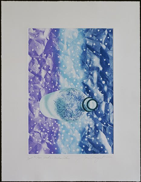 James Rosenquist Aquatint Signed & Numbered: Title: Paper Head on a Nuclear Pillow, 1982, Medium: 5-Color Aquatint on Somerset, Signed, Numbered and titled in Pencil,Edition: 59,Size: 33.5 x 26.25 inches,Printer: Gemini G.E.L. ,Publisher: Gemini