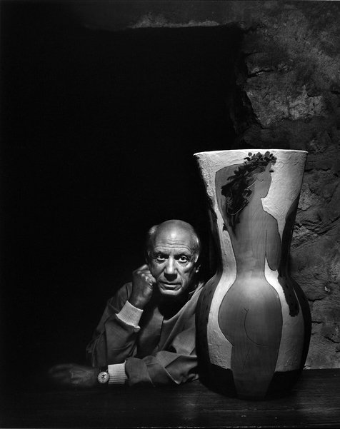 Original Pablo Picasso Photogravure by Yousuf Karsh: measures 11.75 x 9 inches, Circa 1960's Karsh Studio