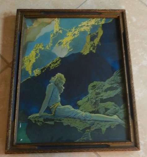 Original Maxfield Parrish Print: measures: 16x13 inches