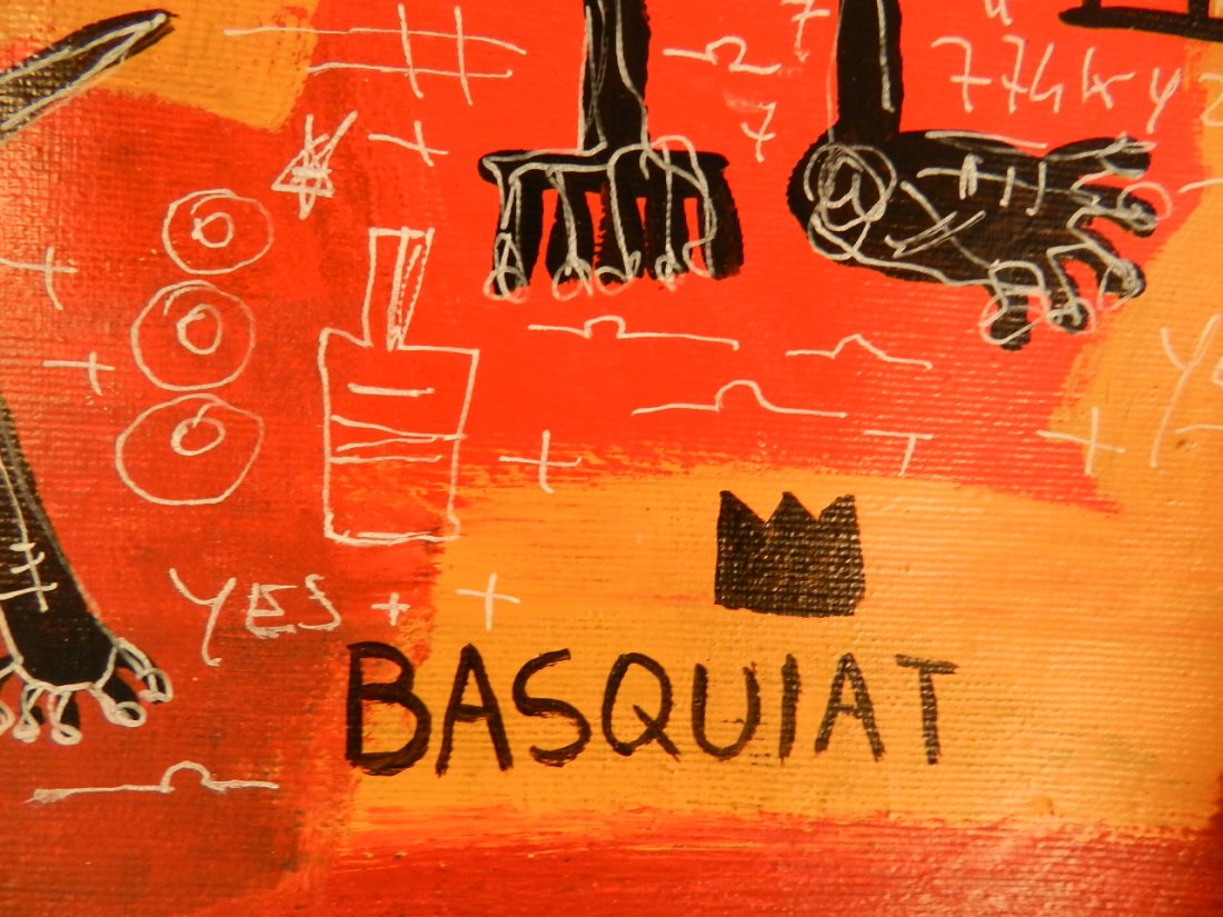 JEAN-MICHEL BASQUIAT (American, 1960-1988) Oil - 5