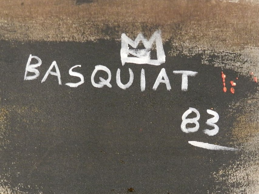 JEAN-MICHEL BASQUIAT (American, 1960-1988) Oil - 7
