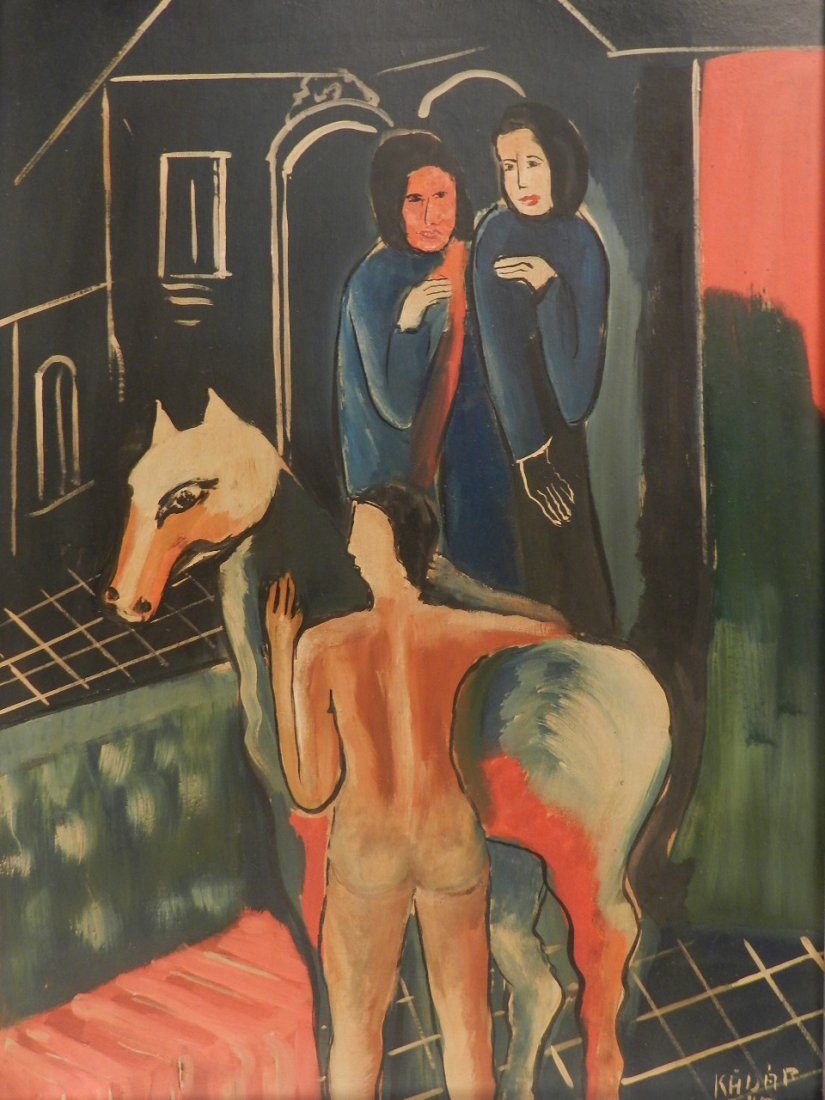 Bela Kadar (1877-1956) Oil on Board - 2