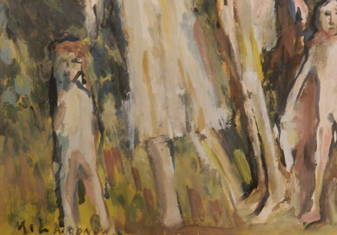 Mikhail Larionov (Russian 1881-1964) Oil on Paper - 3