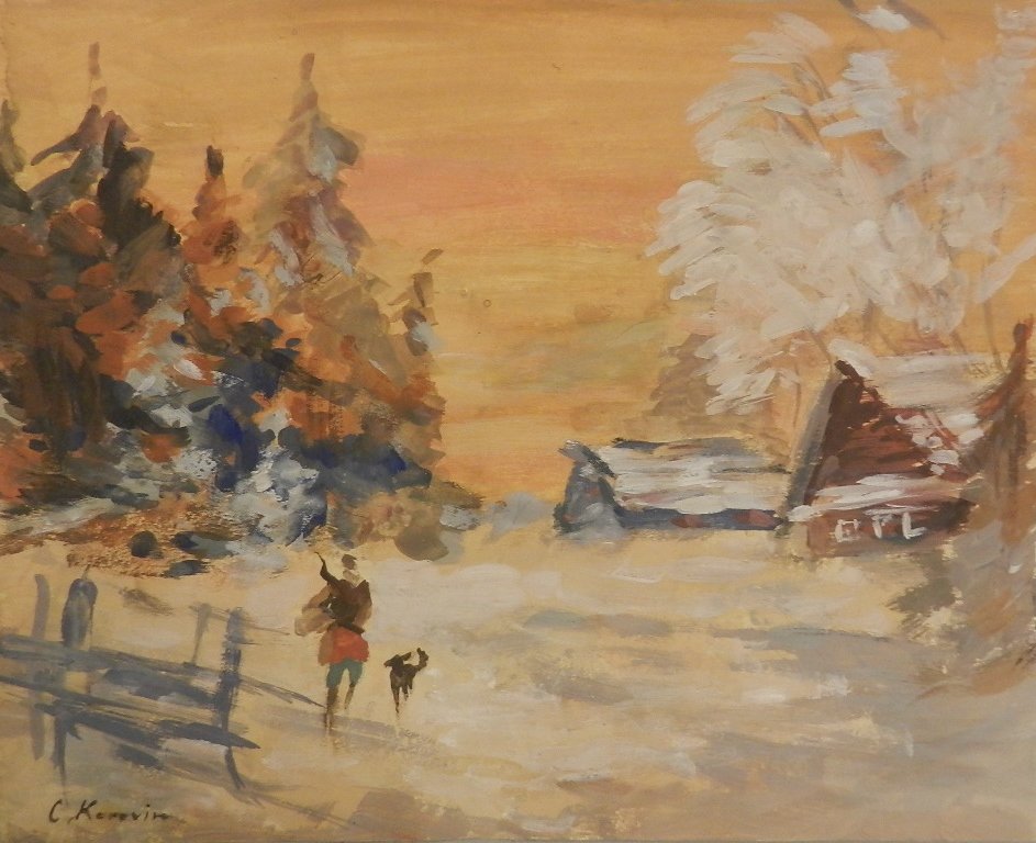 Konstantin Korovine (1861-1939) Oil on Paper - 2