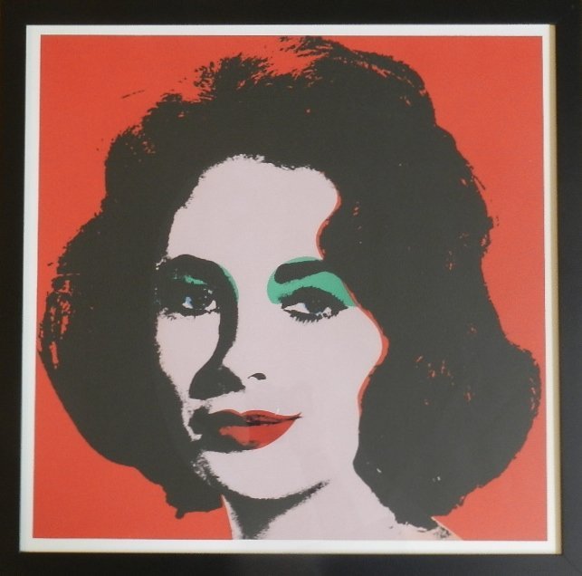 Andy Warhol (American, 1928-1997): Medium: Offset Lithograph Liz Taylor, C. 1964 Measures: 22 x 23 inches Provenance: Private Collection, Florida.