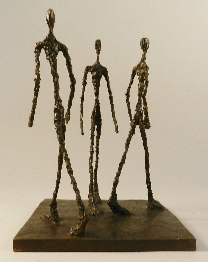Alberto "Three Men Walking" Bronze Sculpture
