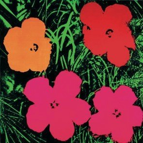 Andy Warhol (American, 1928-1987): Measures: 26" x 26" inches, unframed. Offset Lithograph by Warhol Titled: "Flowers, 1964"