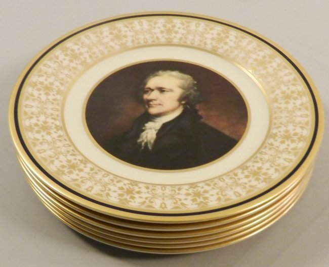 Lot of 6 Limited Edition Bicentennial Plates: Features: John Paul Jones Abigail Adams Patrick Henry Thomas Jefferson Benjamin Franklin Alexander Hamilton Measures approx.: 9 inches each Edition out of 2500