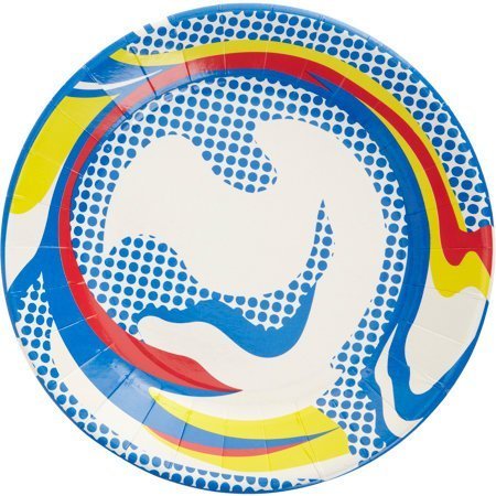 Roy Lichtenstein Paper Plate Modern: Measures 10.5" diameter Modern day Lichtenstein Plate