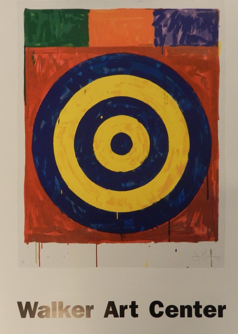 Jasper Johns Walker Art Center Poster: offset poster Measures approx: 35 x 24 inches