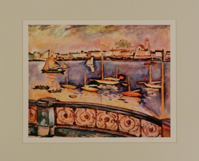 Original Georges Braque Colored Giclee: Measures: 16 x 20 inches Titled: "The Port of Antwerp" Hand numbered lower in pencil Limited edition of 750 COA included