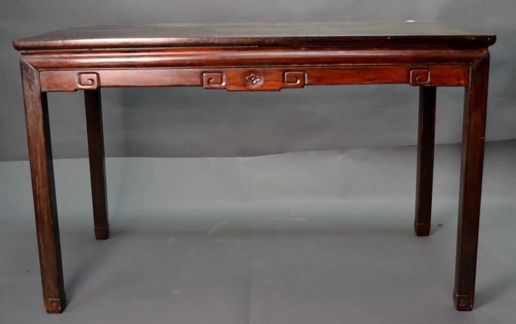 Antique Chinese Altar Table: Antique Chinese altar table. Measures 34 1/2" tall x 54 3/4" wide x 29 1/4" deep.