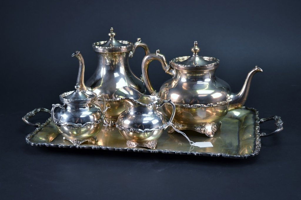 5Piece Sterling Silver Coffee & Tea Set