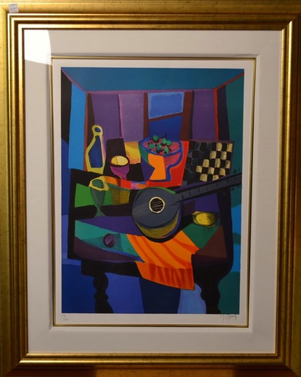 Marcel Mouly Limited Edition Print: Marcel Mouly limited edition print, #51/300 22W x 29 1/2 T Artwork only.